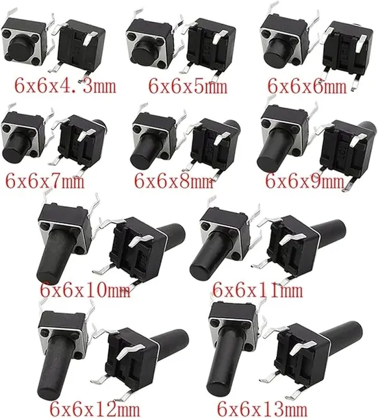 prorock-tactile-switch-200pcs-6mm-light-touch-assortment