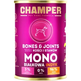karma-mokra-dla-psa-monobialkowa-champer-kosci-i-stawy-indyk-400g