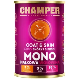 karma-mokra-dla-psa-monobialkowa-champer-skora-i-siersc-wolowina-400g