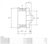 kolo-pasowe-alternatora-ap0042-stan-nowy-producent-czesci-as-pl