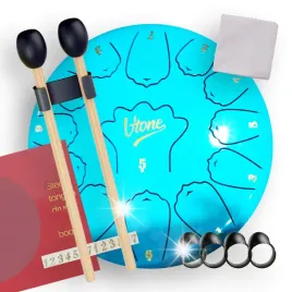 stalowy-beben-jezykowy-12-cali-13-tonow-tongue-drum-cyjan-etui-paleczki