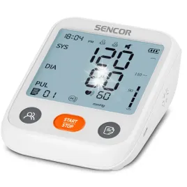 cisnieniomierz-naramienny-sencor-sbp-1150wh-ekran-lcd-pamiec-pomiarow-tetno