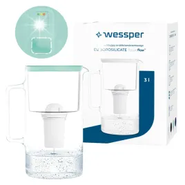 dzbanek-filtrujacy-wessper-d2-borosilicate-wes202-ff-mt-3l-mietowy