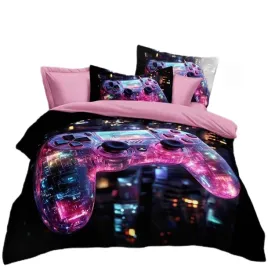 posciel-160x200-3d-sluchawki-muzyka-gaming-3cz-kolorowa-bawelna-satynowa