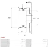 kolo-pasowe-alternatora-ap0002-producent-czesci-as-pl