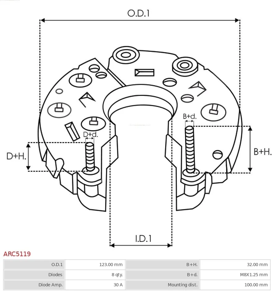 mostek-prost-alternatora-arc5119-stan-nowy