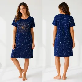 koszula-nocna-damska-pizama-bawelniana-krotki-rekaw-do-kolan-z-printem-2xl