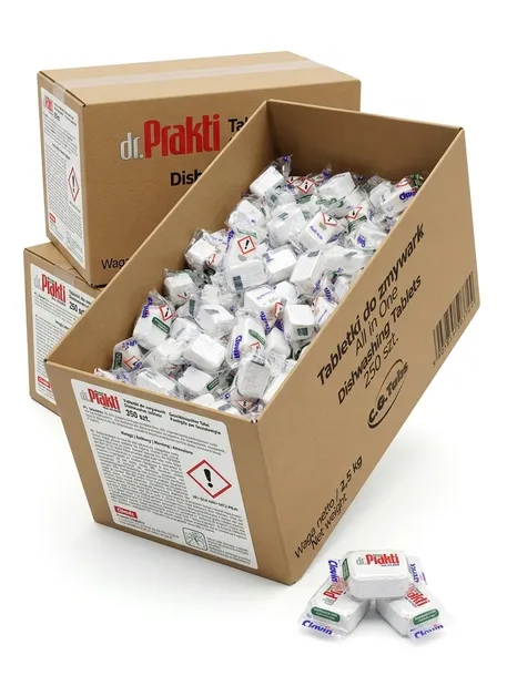 Tabletki do zmywarki All in One 250 szt. | Duży Zapas 2,5kg Dr. Prakti