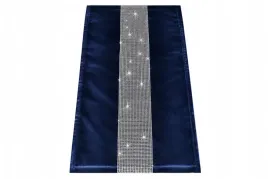 bieznik-glamour-welur-40x140-granatowy-velvet-srebrne-cyrkonie