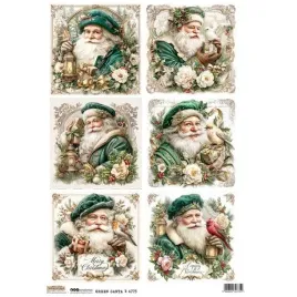 papier-ryzowy-do-decoupage-a4-scraplove-green-santa-1-zielony-mikolaj