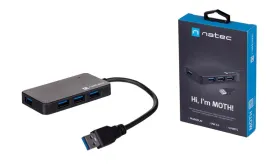 natec-hub-usb-3-0-moth-4-porty-czarny