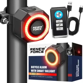 alarm-rowerowy-renew-force-z-lampka-tylna-akumulatorowy-wodoodporny-ip65