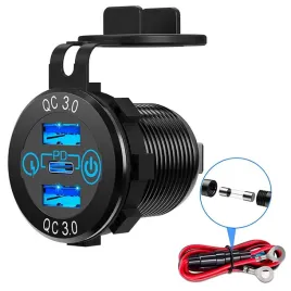 ladowarka-samochodowa-alogy-2x-usb-qc-3-0-usb-c-pd-60w