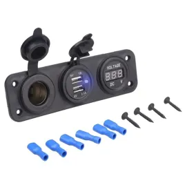 panel-gniazdo-zapalniczki-woltomierz-ladowarka-2x-usb-31a-3w1-samochod