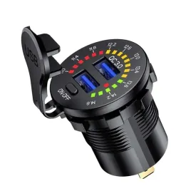 ladowarka-samochodowa-usb-qc-12v-24v-miernik-woltomierz-led-do-zabudowy