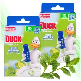 duck-fresh-disc-krazki-zapachowe-do-wc-zestaw-startowy-zapach-miety-x2