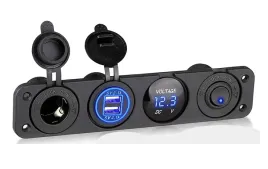 panel-gniazdo-zapalniczki-woltomierz-ladowarka-2x-usb-42a-wlacznik-4w1