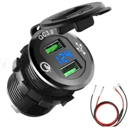ladowarka-motocyklowa-2x-usb-qc3-0-woltomierz-3a