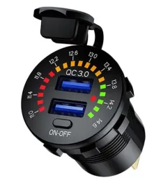 ladowarka-woltomierz-panel-samochodowa-2x-usb-qc3-0-3a-szybkie-ladowanie