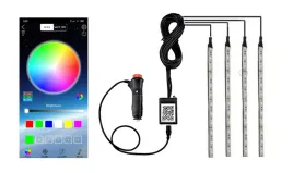 oswietlenie-wnetrza-kabiny-samochodu-listwa-3m-led-rgb-4x12-app-bluetooth