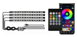oswietlenie-wnetrza-kabiny-samochodu-tasma-led-rgb-4x12-bluetooth-app-usb