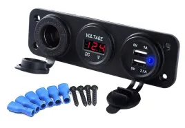 panel-woltomierz-ladowarka-2x-usb-31a-3w1-gniazdo-zapalniczki-samochodowe