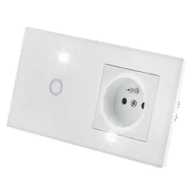 gniazdo-elektryczne-kontakt-z-bolcem-wlacznik-led-pojedynczy-bialy-szklo