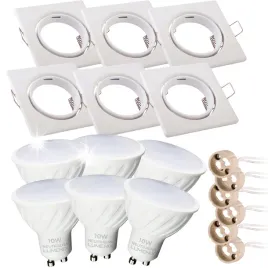 zestaw-6x-oprawa-halogenowa-biala-kwadrat-zarowka-gu10-led-10w-neutralna