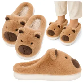 pluszowe-kapcie-domowe-kapibara-z-uszami-cieple-miekkie-bezowe-r-34-35