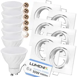 zestaw-6x-oprawa-halogenowa-biala-kwadratowa-zarowka-gu10-led-10w-zimna