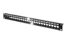 patch-panel-pusty-digitus-19-24-port-1u-do-modulow-keystone-ral-9005