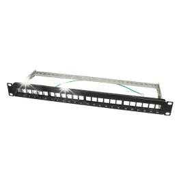 patch-panel-19-logilink-nk4042-24-x-keystone-1u-ekranowany-czarny