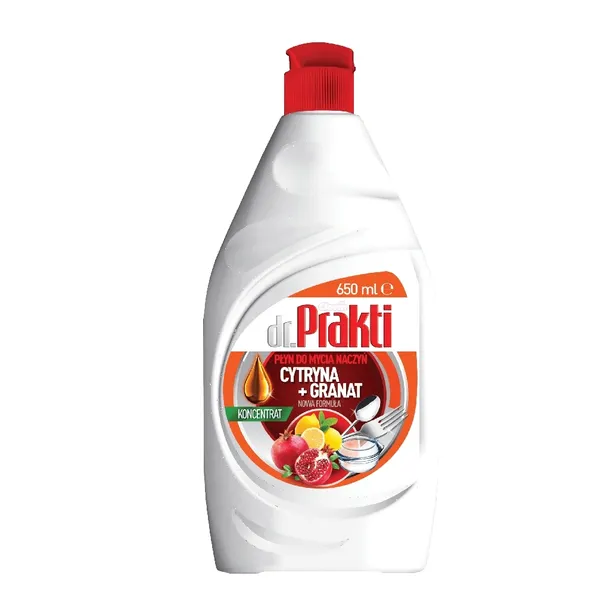 Płyn do Mycia Naczyń dr.Prakti Cytryna & Granat 650 ml