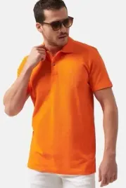 d-s-damat-meska-koszulka-polo-pomaranczowa-krotki-rekaw-100percent-bawelna-s-5ha