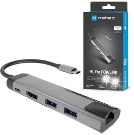 natec-fowler-go-stacja-dokujaca-usb-c-4k-hdmi-rj45-pd-5-portowy-hub