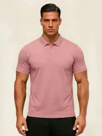 shein-rozowa-koszulka-polo-meska-krotki-rekaw-gladka-xs-1ma