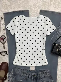 shein-biala-bluzka-dziecieca-w-grochy-z-krotkim-rekawem-146-152cm-1ma
