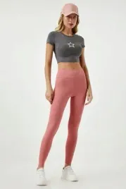 legginsy-damskie-rozowe-gladkie-dlugie-wysoki-stan-38-5ha