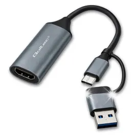 kabel-adapter-qoltec-usb-c-usb-a-or-hdmi-or-4k-30hz-or-aluminium