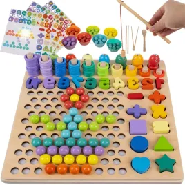 kreatywna-drewniana-ukladanka-rybki-klocki-kulki-montessori-edukacyjna