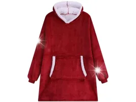 ciepla-bluza-koc-oversize-kocbluza-2w1-czerwona-futrzak-xxl-kocobluza