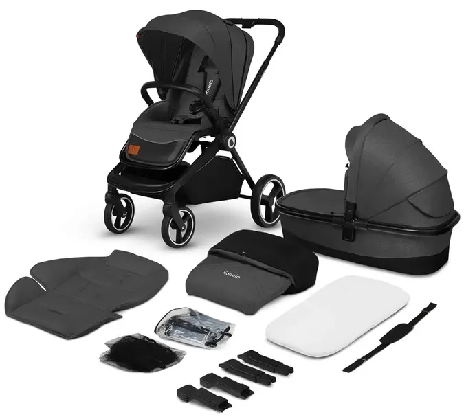 wozek-2w1-lionelo-mika-grey-graphite-waga-wozka-10-kg