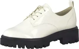 tamaris-damskie-ecru-polbuty-sznurowane-40-j8b