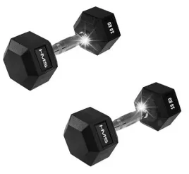 hex-pro-10kg-na-silownie-do-cwiczen-hms-solidna-guma-stal