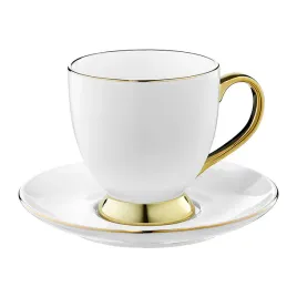 filizanka-ambition-220-ml-porcelanowa-biala-ze-spodkiem