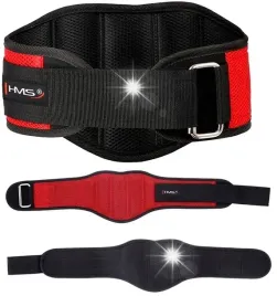 pas-kulturystyczny-treningowy-fitness-martwy-ciag-rozmiar-xl-hms-czerwony