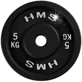 talerz-obciazenie-do-cwiczen-5kg-hms-krazek-na-gryf-sztange-zeliwny-zeliwo