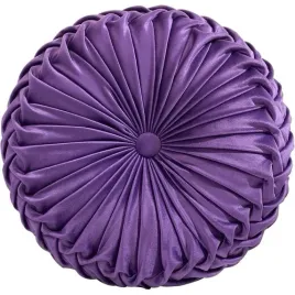 fioletowa-poduszka-welur-dekoracyjna-plisowana-okragla-38-cm-wrzosowa