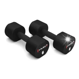hantle-zestaw-ciezarki-hantelki-hantli-2x6kg-hms-czarne-do-cwiczen-fitness