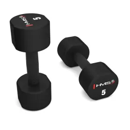 gumowe-powlekane-hantelki-do-cwiczen-hms-hantle-zestaw-hantli-2x5kg-czarne